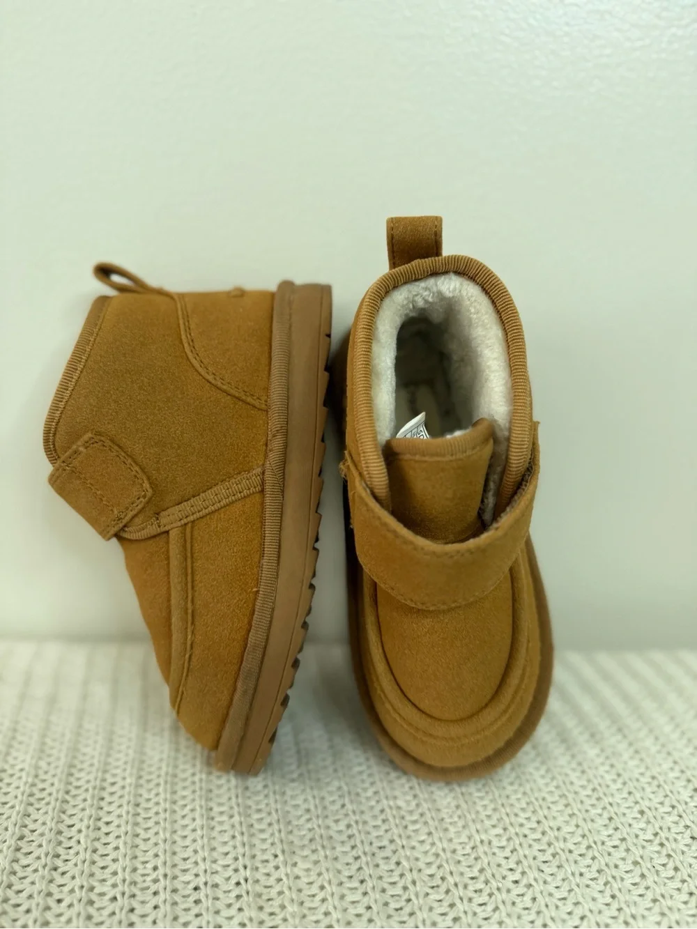 Dream Paris Kids Cozy Winter Boot - Tan size 8